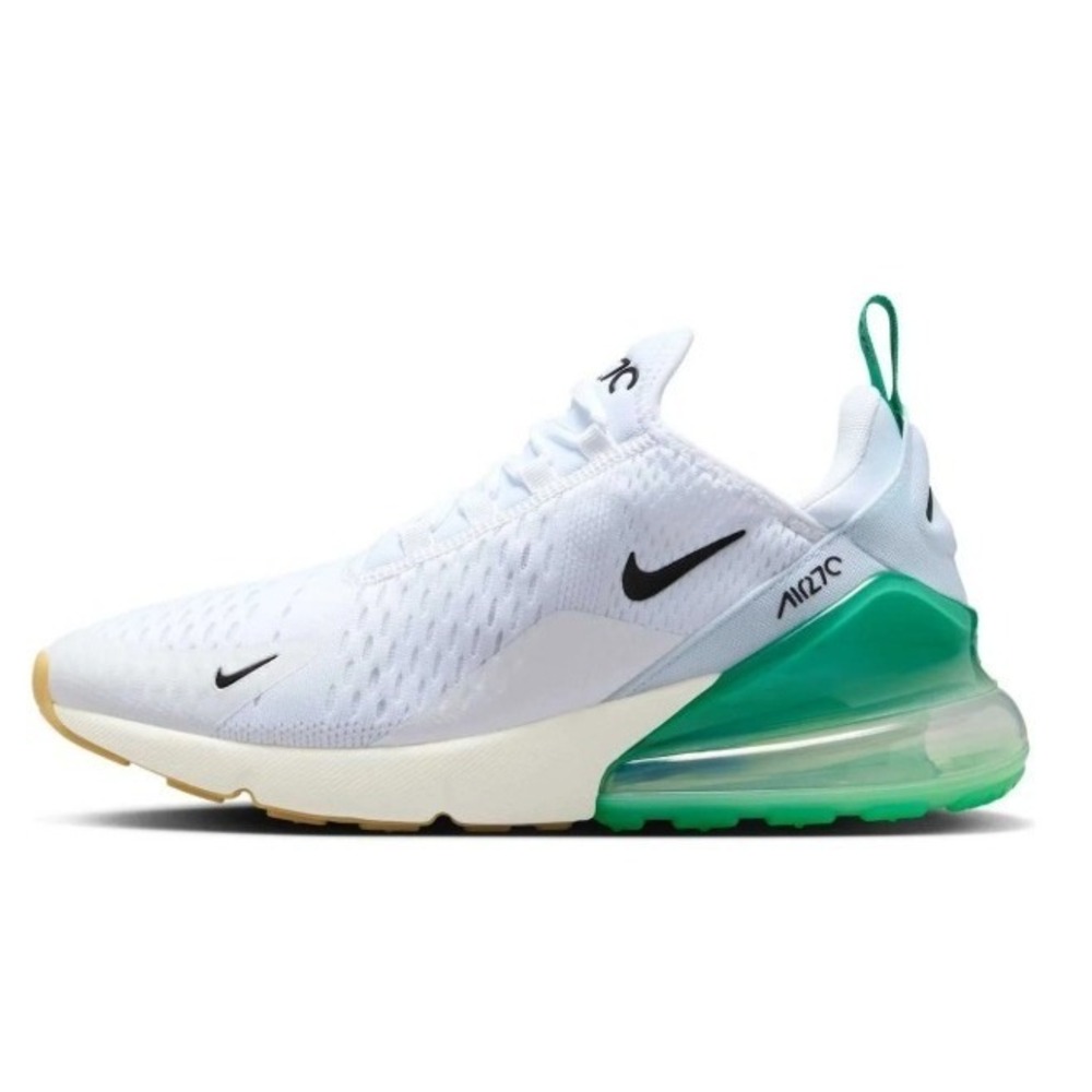 Nike Womens Air Max 270 White Stadium Green Black AH6789-125 Size 7.5 - Picture 2 of 6